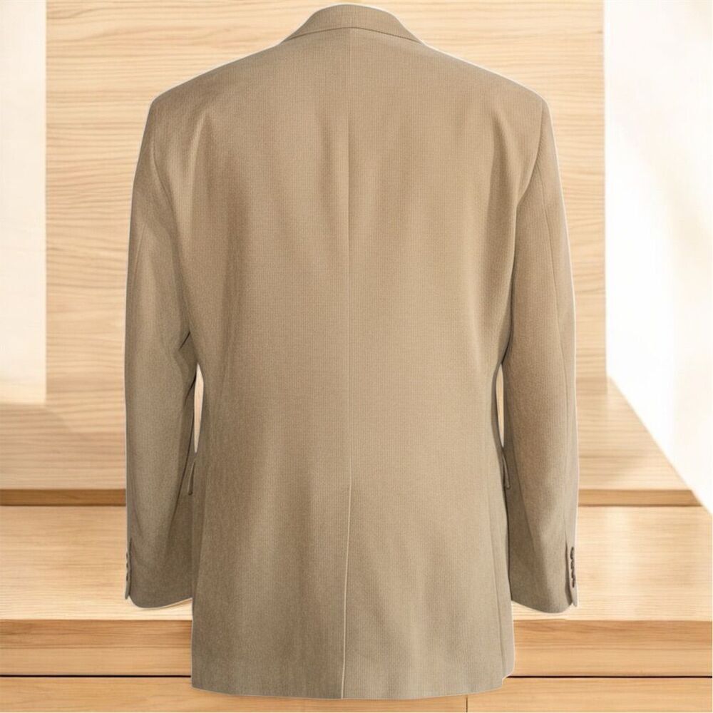 Andrew Fezza Italian Inspired Men's Beige Soft Corduroy Blazer Vintage 90s - Picture 3 of 12